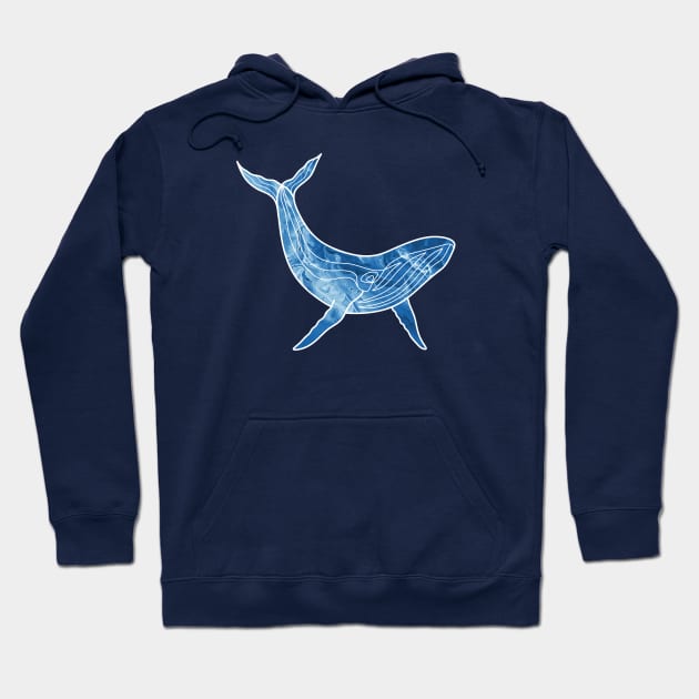 Watercolor Whale Hoodie by themadesigns